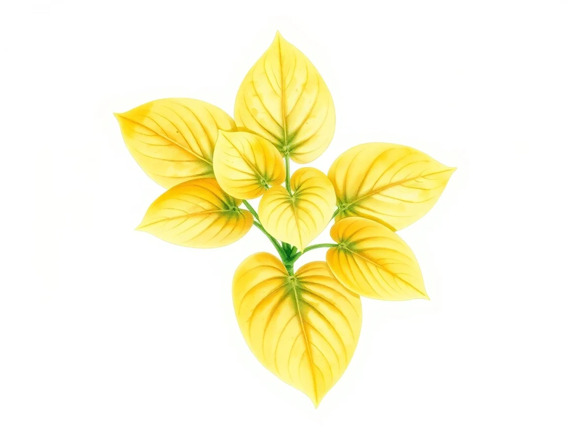 Watercolor illustration of Hosta 'Needlepoint'
