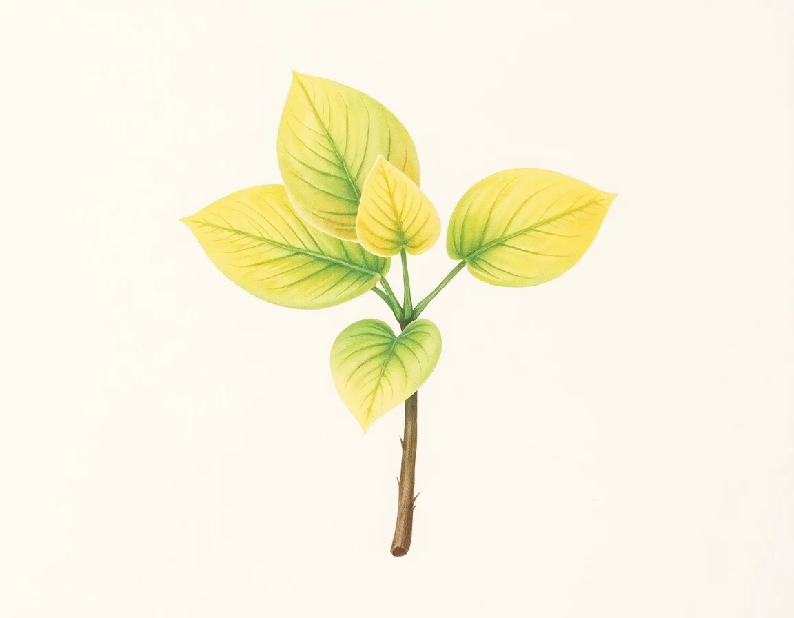 Watercolor illustration of Hosta 'Parky's Prize'