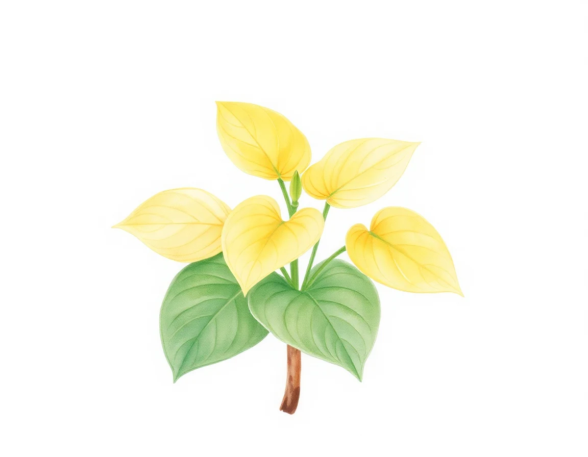 Watercolor illustration of Hosta 'Pete's Mystery'