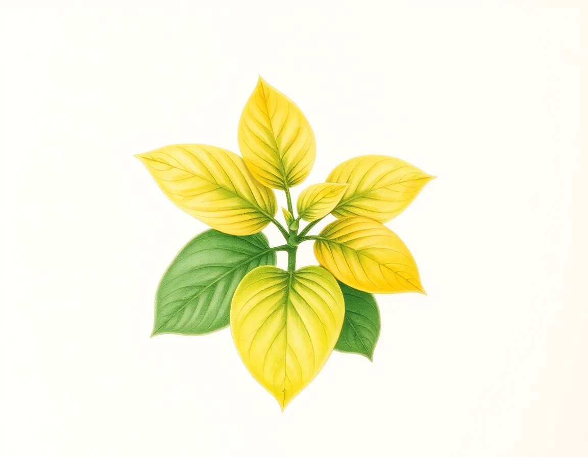 Watercolor illustration of Hosta 'Power of Prayer'
