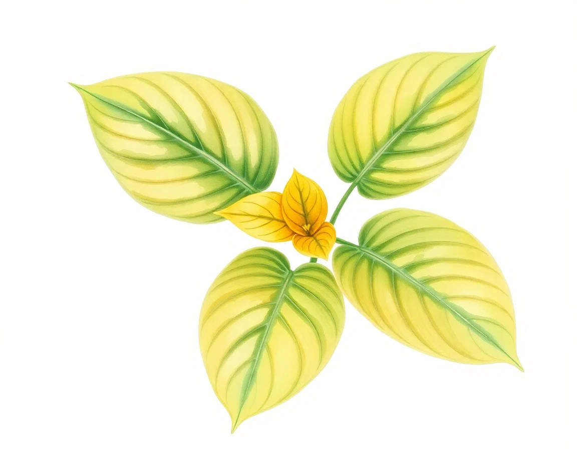 Watercolor illustration of Hosta 'Princess Kendra'