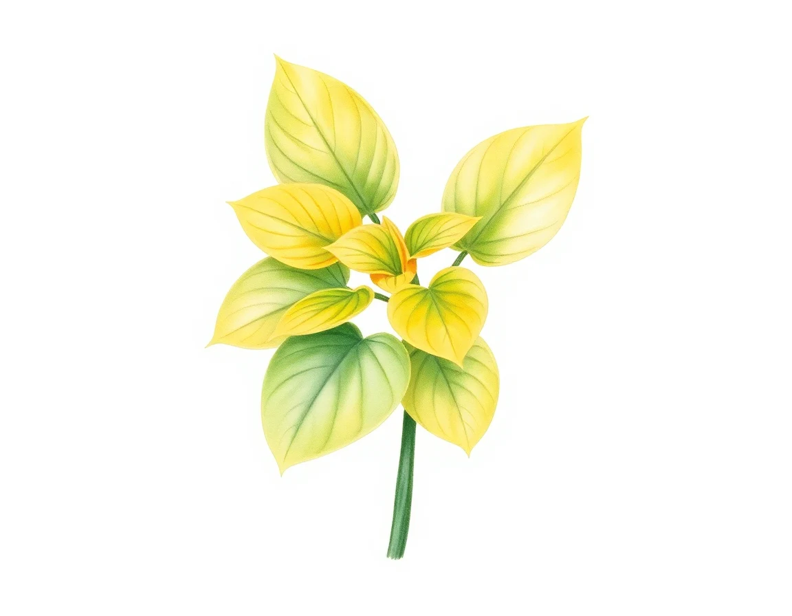 Watercolor illustration of Hosta 'Purple Robe'