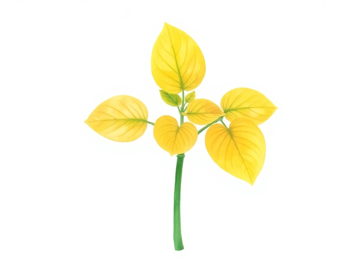 Watercolor illustration of Hosta 'Radiant Edger'
