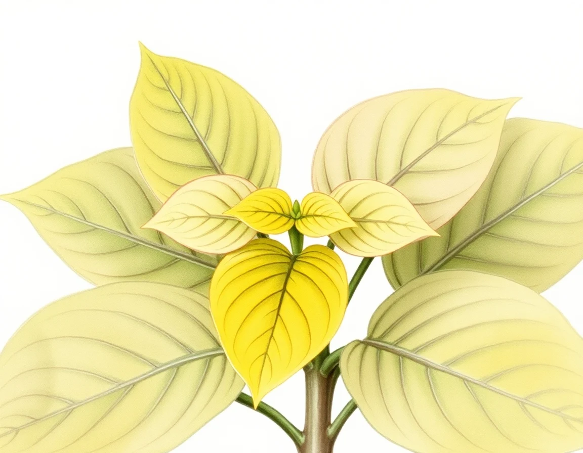 Watercolor illustration of Hosta 'Radiant Star'