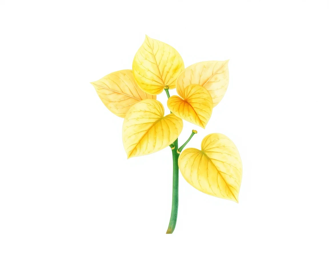 Watercolor illustration of Hosta 'Rapture'