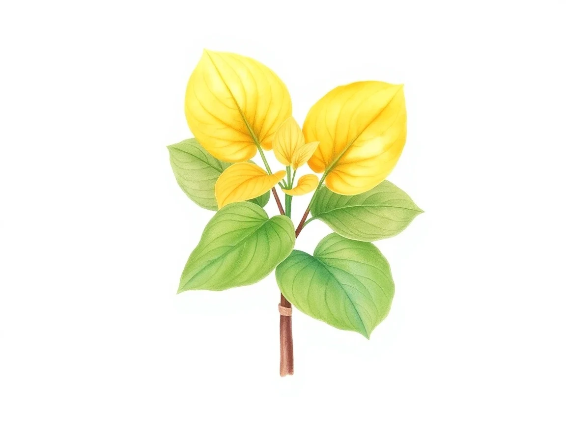 Watercolor illustration of Hosta 'Raspberry Meringue'
