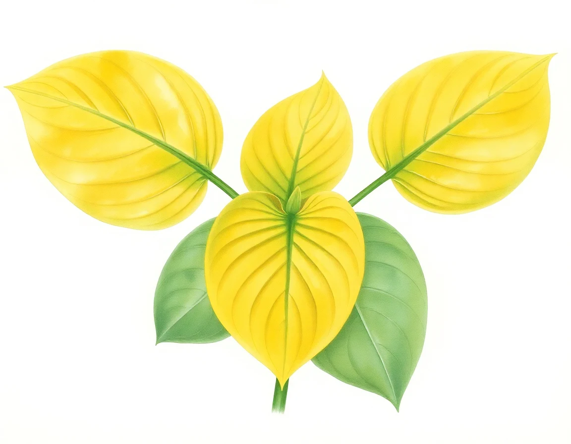 Watercolor illustration of Hosta 'Rosedale Elizabeth Stratton'