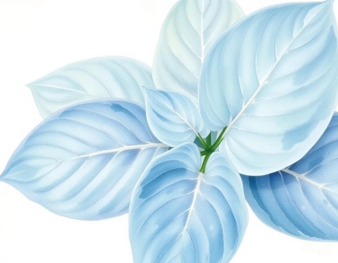 Watercolor illustration of Hosta 'Rosedale Golden Chalice'