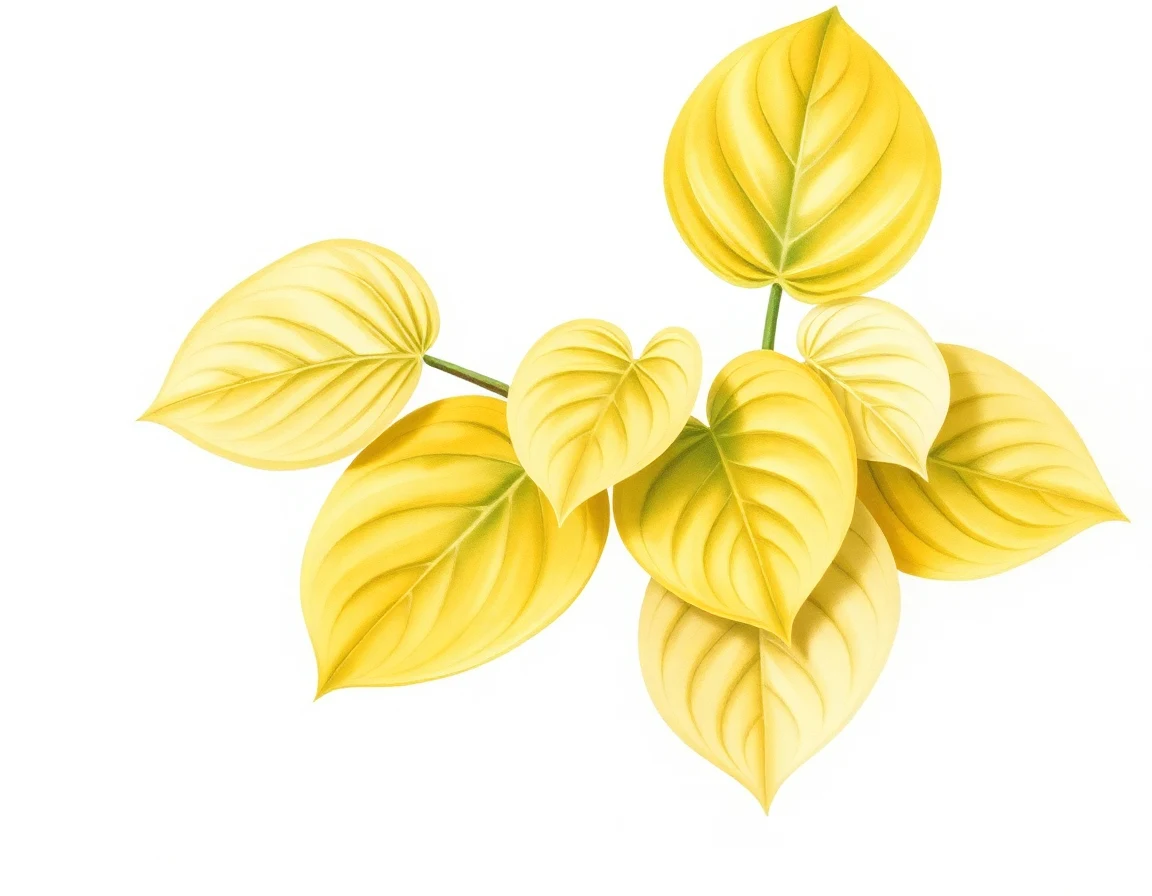 Watercolor illustration of Hosta 'Rosedale Golden Egg'