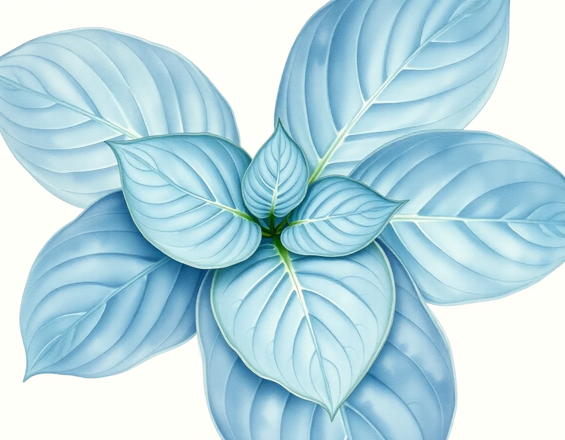 Watercolor illustration of Hosta 'Roy's Pink'