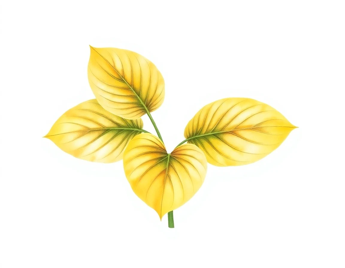 Watercolor illustration of Hosta 'Sand Pebbles'