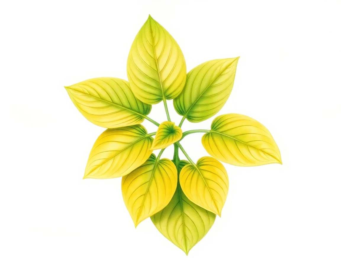 Watercolor illustration of Hosta 'Shake My Bootie'