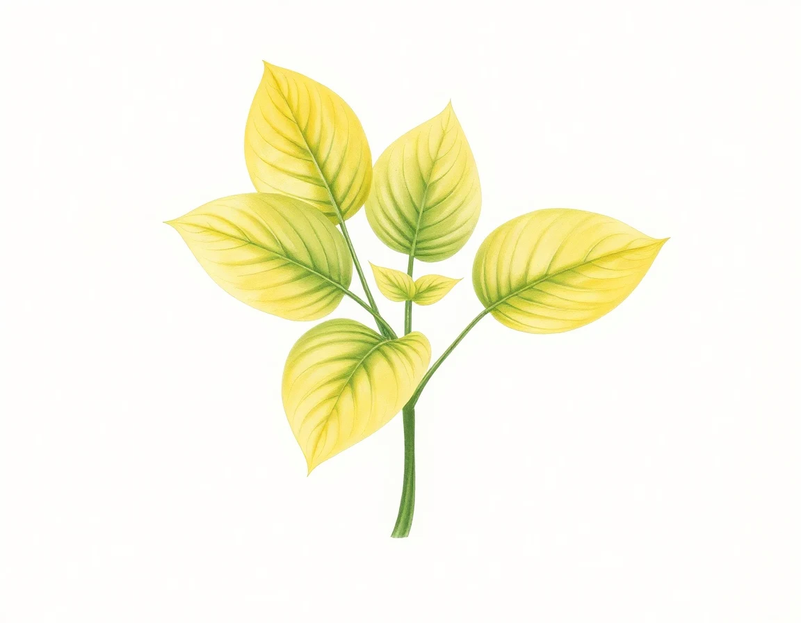 Watercolor illustration of Hosta 'Smiley Face'