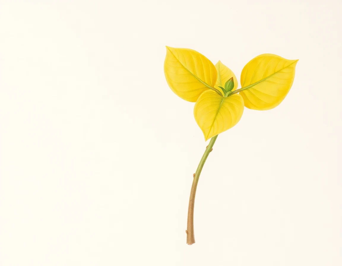 Watercolor illustration of Hosta 'Sporty'