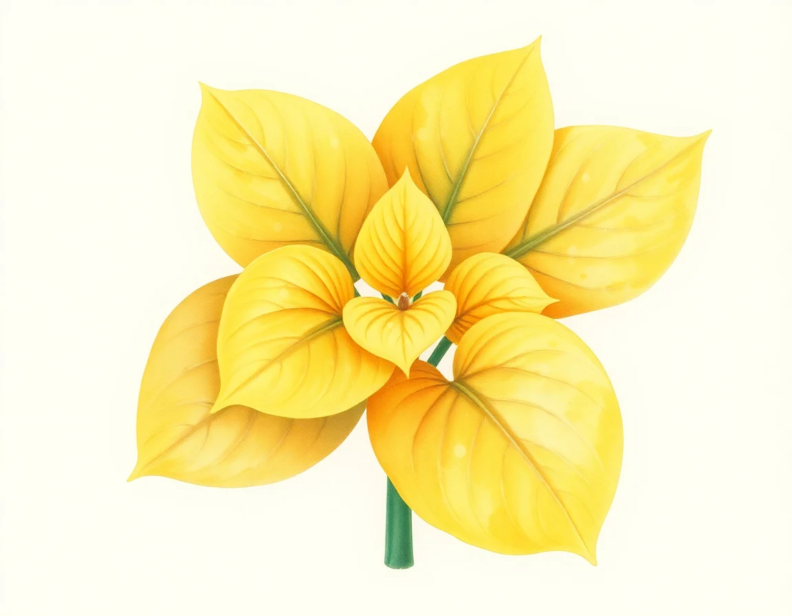 Watercolor illustration of Hosta 'Sydney'