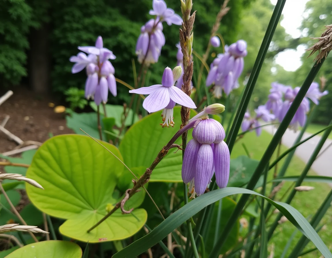 Watercolor adaptation of Hosta 'Green Valley'