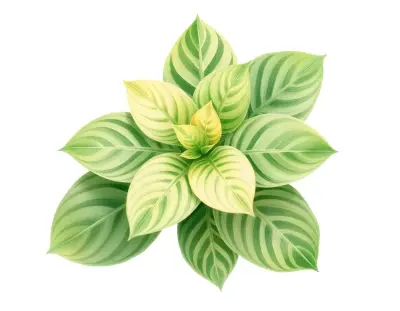 AI-generated watercolor illustration of Hosta 'Abiqua Ambrosia' (not a photograph)