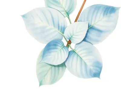 AI-generated watercolor illustration of Hosta 'Abiqua Aries' (not a photograph)