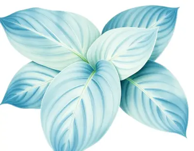 AI-generated watercolor illustration of Hosta 'Academy Nightfall' (not a photograph)