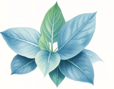 AI-generated watercolor illustration of Hosta 'Algonquin' (not a photograph)