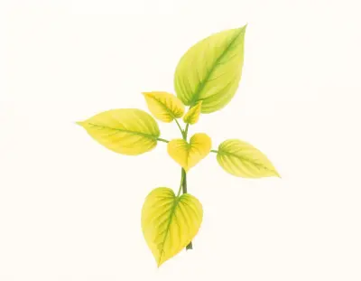 AI-generated watercolor illustration of Hosta 'Amber Tiara' (not a photograph)
