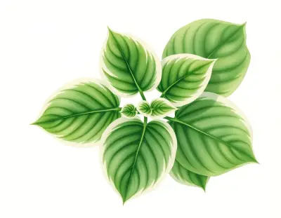 AI-generated watercolor illustration of Hosta 'Anita' (not a photograph)