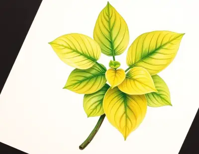 AI-generated watercolor illustration of Hosta 'Anna the Stripper' (not a photograph)