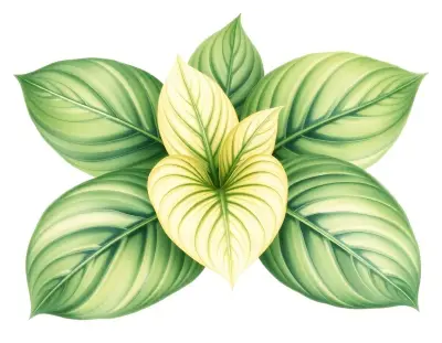 AI-generated watercolor illustration of Hosta 'Aphrodite' (not a photograph)