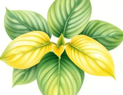 AI-generated watercolor illustration of Hosta 'Aspen Gold' (not a photograph)