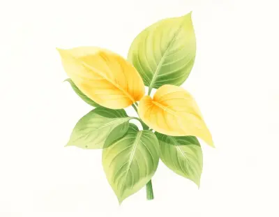 AI-generated watercolor illustration of Hosta 'Aurora's Glow' (not a photograph)