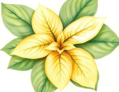 AI-generated watercolor illustration of Hosta 'Belinda' (not a photograph)