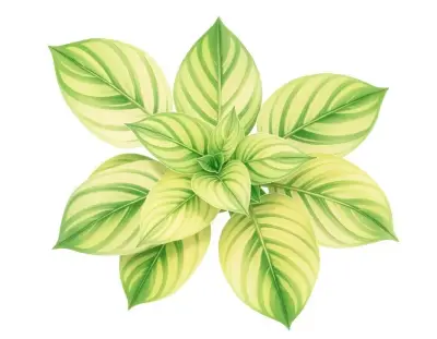 AI-generated watercolor illustration of Hosta 'Bellbird' (not a photograph)