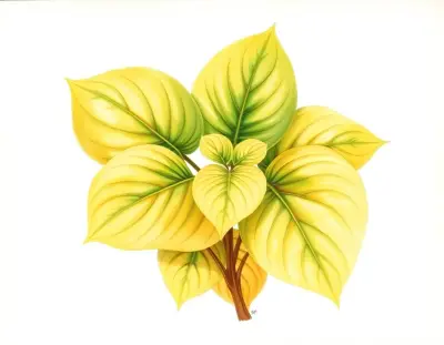 AI-generated watercolor illustration of Hosta 'Betty's Glory' (not a photograph)
