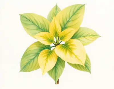 AI-generated watercolor illustration of Hosta 'Big Point' (not a photograph)