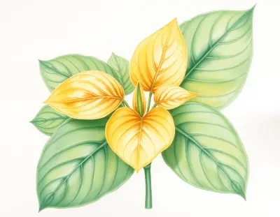 AI-generated watercolor illustration of Hosta 'Blast Off' (not a photograph)