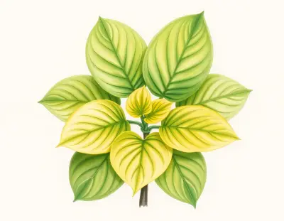 AI-generated watercolor illustration of Hosta 'Blind Date' (not a photograph)