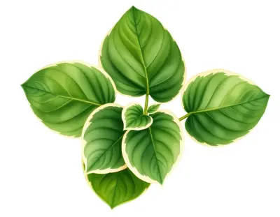 AI-generated watercolor illustration of Hosta 'Bob Olson' (not a photograph)