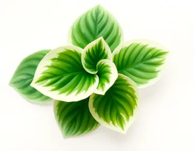 AI-generated watercolor illustration of Hosta 'Bread Crumbs' (not a photograph)