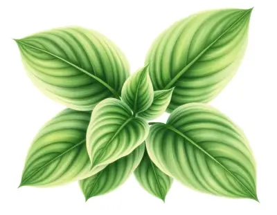 AI-generated watercolor illustration of Hosta 'Breeder's Choice' (not a photograph)