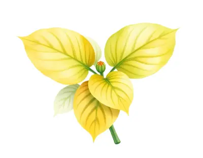AI-generated watercolor illustration of Hosta 'Bridgeville' (not a photograph)