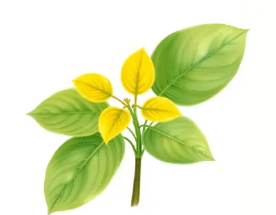 AI-generated watercolor illustration of Hosta 'Bubblicious' (not a photograph)