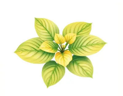 AI-generated watercolor illustration of Hosta 'Butter Rim' (not a photograph)