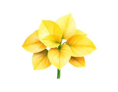 AI-generated watercolor illustration of Hosta 'Buttercup Baby' (not a photograph)