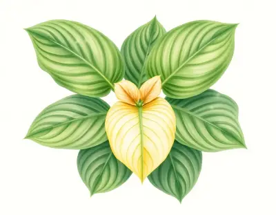 AI-generated watercolor illustration of Hosta 'Capitol Hill' (not a photograph)