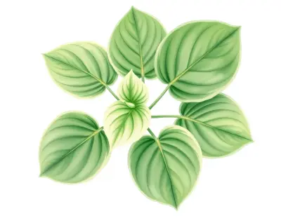 AI-generated watercolor illustration of Hosta 'Carrie Ann' (not a photograph)