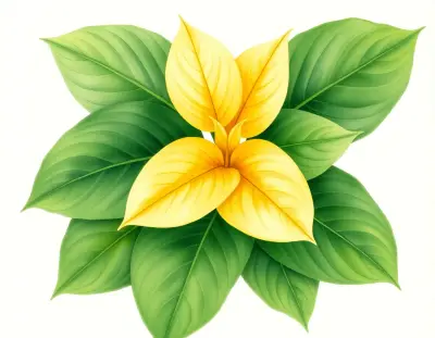 AI-generated watercolor illustration of Hosta 'Checkered Cab' (not a photograph)