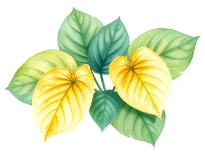 AI-generated watercolor illustration of Hosta 'Cheese Louise' (not a photograph)