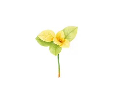 AI-generated watercolor illustration of Hosta 'Chesterland Gold' (not a photograph)