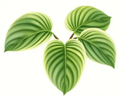 AI-generated watercolor illustration of Hosta 'Chimney Rock' (not a photograph)