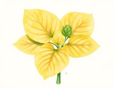 AI-generated watercolor illustration of Hosta 'Climax' (not a photograph)